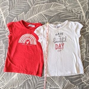 Bundle of 2 Dirkje 100% Cotton T-shirts Tops Girl Size 4